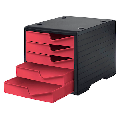 Artikelbild 3 für styro Schubladenbox styroswingbox cranberry 275-8430.2291, DIN A4 mit 5 Schubladen, Artikelnummer 660561