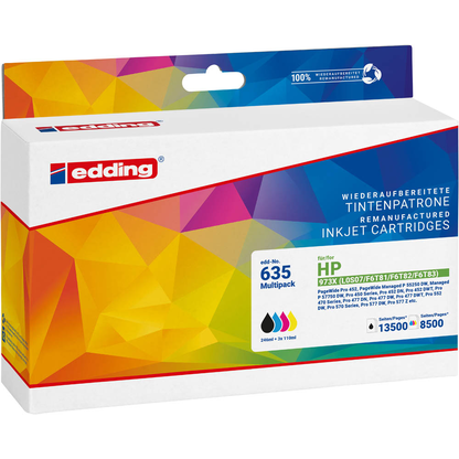 Artikelbild 23 für edding EDD-635 schwarz, cyan, magenta, gelb Druckerpatronen kompatibel zu HP 973X (L0S07AE, F6T81AE, F6T82AE, F6T83AE), 4er-Set, Artikelnummer 490902