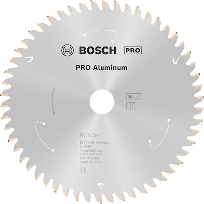 Artikelbild 23 für AKTION: BOSCH PRO Aluminium Kreissägeblatt 165,0 mm, 54 Zähne mit Prämie nach Registrierung, Artikelnummer 488377