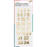 Artikelbild 1 für folia Adventskalenderzahlen NUMBERS GOLD gold 24 St., Artikelnummer 693006