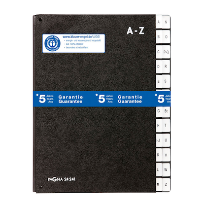 Artikelbild für PAGNA Pultordner A-Z schwarz, Artikelnummer 198796