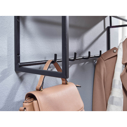 Artikelbild 4 für WOHNLING Wandgarderobe WL6.450 braun Holz 5 Haken 71,0 x 29,0 cm, Artikelnummer 908891