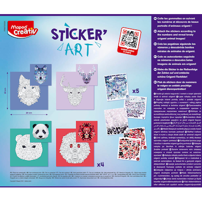 Artikelbild 4 für maped Bastelset Sticker'Art - Kleben nach Zahlen mehrfarbig, Artikelnummer 967226