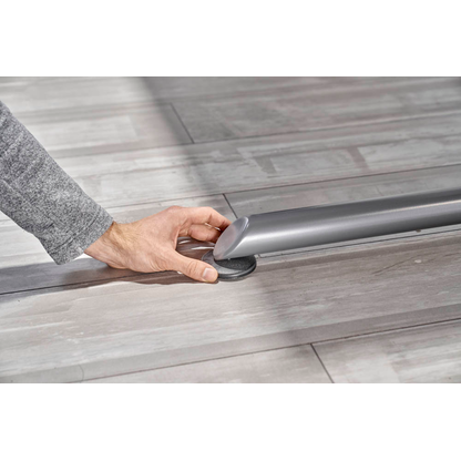 Artikelbild 4 für HAMMERBACHER ZS08 höhenverstellbarer Schreibtisch lichtgrau quadratisch, C-Fuß-Gestell silber 80,0 x 80,0 cm, Artikelnummer 992255