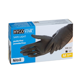 Artikelbild 1 für HYGOSTAR unisex Einmalhandschuhe SAFE LIGHT schwarz Größe M, 100 St., Artikelnummer 759688