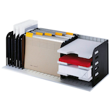 Artikelbild 1 für styro Sortierstation styrorac grau/schwarz mit 7 Fächer, Artikelnummer 370243