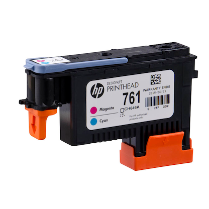 Artikelbild 3 für HP 761 (CH646A) magenta, cyan Druckkopf, Artikelnummer 906966