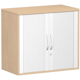 Artikelbild 1 für geramöbel Flex Rollladenschrank buche, silber 1 Fachboden 80,0 x 42,5 x 72,0 cm, Artikelnummer 875652