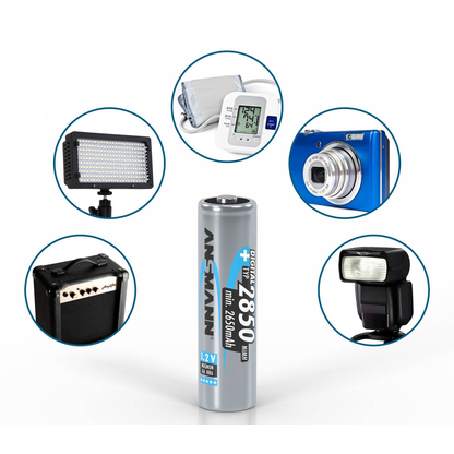 Artikelbild 5 für 4 ANSMANN Akkus Mignon AA 2.650 mAh, Artikelnummer 964189