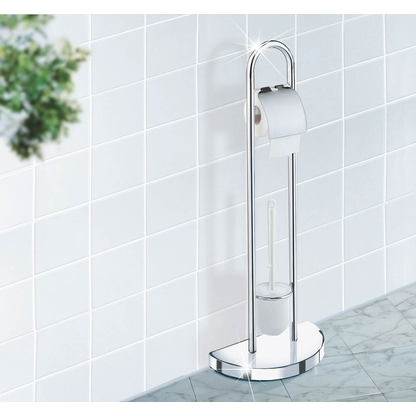 Artikelbild 2 für WENKO WC-Garnitur Raumwunder silber Metall, Artikelnummer 816613