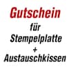 Gutschein für Stempelplatte