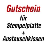 Artikelbild 1 für trodat Gutschein für Stempelplatte für trodat 5204 mit Logo, Artikelnummer 499095