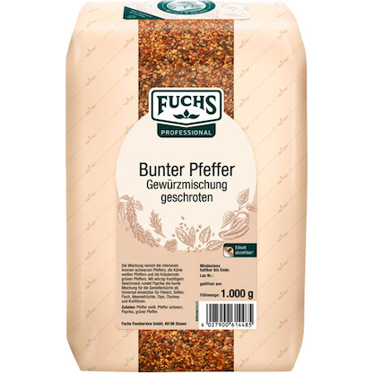 Artikelbild für Fuchs bunter Pfeffer geschroten Gewürz, 1,0 kg, Artikelnummer 623748