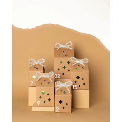 Artikelbild 3 für folia Adventskalenderzahlen NUMBERS IRIDESCENT irisierend 24 St., Artikelnummer 692998