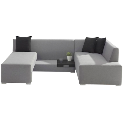 Artikelbild 2 für Garden Pleasure Loungesofa WELLINGTON, schwarz Kunststoff, Metall, 6-teilig, Artikelnummer 897391