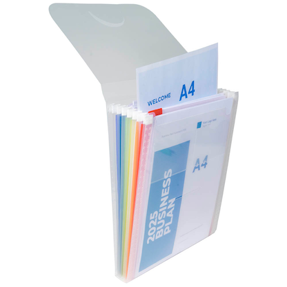 Artikelbild 3 für Exacompta Fächermappe Crystal 6 Fächer transparent, Artikelnummer 680989