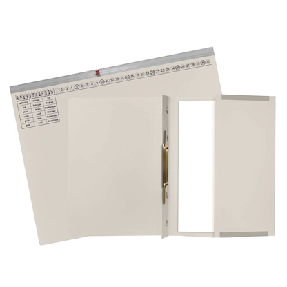 Artikelbild 2 für 25 Exacompta Hängehefter Exaflex Karton grau 1 x Amtsheftung, Artikelnummer 111056