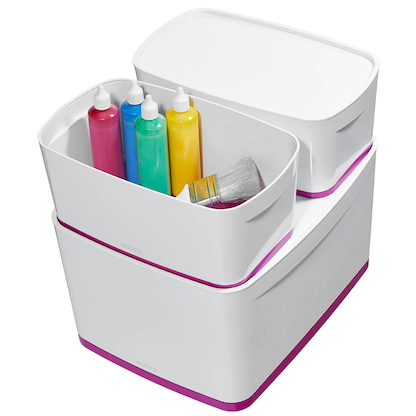 Artikelbild 9 für AKTION: LEITZ MyBox Aufbewahrungsbox 18,0 l perlweiß/pink 38,5 x 31,8 x 19,8 cm mit Prämie nach Registrierung, Artikelnummer 403156