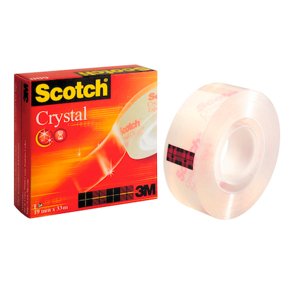 Artikelbild für Scotch Crystal Klebefilm kristall-klar 19,0 mm x 33,0 m 1 Rolle, Artikelnummer 230912