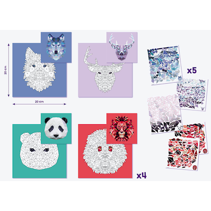 Artikelbild 6 für maped Bastelset Sticker'Art - Kleben nach Zahlen mehrfarbig, Artikelnummer 967226