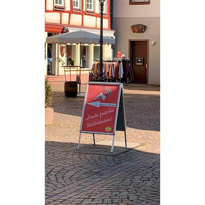 Artikelbild 3 für update displays Kundenstopper silber DIN A1 2 Fächer, Artikelnummer 217069