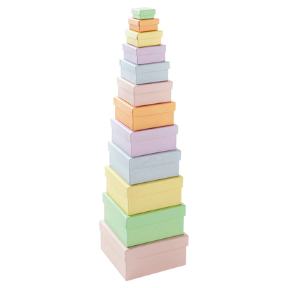 Artikelbild 2 für 12 folia PASTELL Geschenkboxen-Set bunt, Artikelnummer 418572
