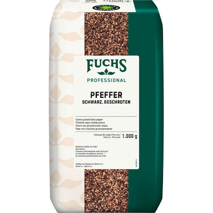 Artikelbild für Fuchs schwarzer Pfeffer geschrotet Gewürz, 1,0 kg, Artikelnummer 623799