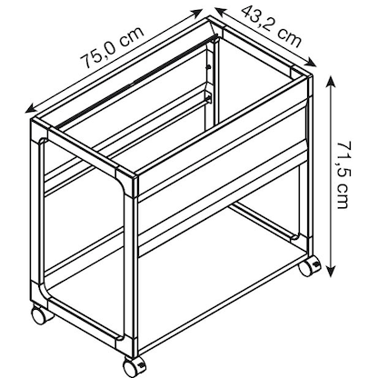 Artikelbild 2 für DURABLE Hängemappenwagen grau für bis zu 90 Hängemappen, Artikelnummer 189326