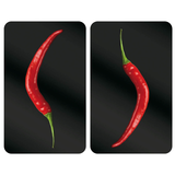 Artikelbild 1 für WENKO Herdabdeckplatten Hot Peperoni schwarz, 2 St., Artikelnummer 530394