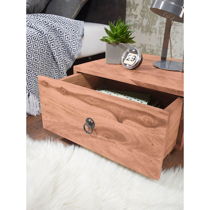 Artikelbild 6 für WOHNLING Nachttisch Massivholz akazie 40,0 x 40,0 x 25,0 cm, Artikelnummer 905444