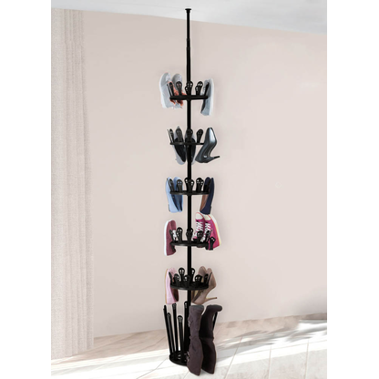 Artikelbild 4 für WENKO Teleskop-Schuhregal Achilles schwarz 30,0 x 30,0 x 100,0 - 300,0 cm, 1 St., Artikelnummer 817211