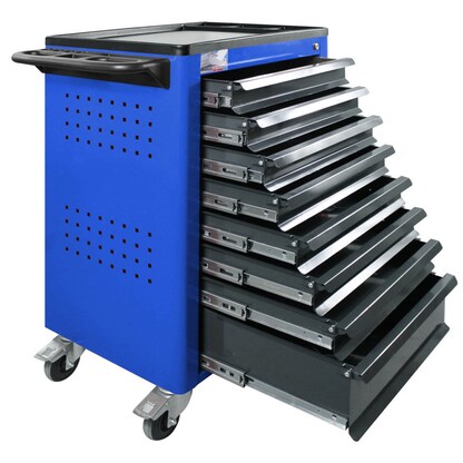 Artikelbild 4 für ADB Basic Werkstattwagen blau 8 Schubladen, Artikelnummer 206829