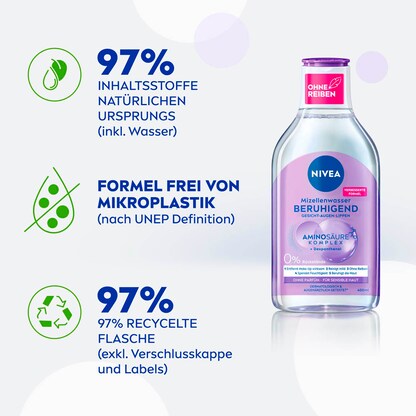 Artikelbild 3 für NIVEA BERUHIGEND Mizellenwasser 400,0 ml, Artikelnummer 578769