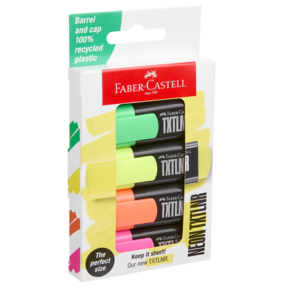 Artikelbild 7 für FABER-CASTELL TXTLNR SF Textmarker farbsortiert, 4 St., Artikelnummer 589547