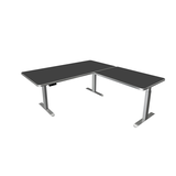 Artikelbild 1 für Kerkmann Move 3 Premium elektrisch höhenverstellbarer Schreibtisch anthrazit L-Form, T-Fuß-Gestell silber 200,0 x 220,0 cm, Artikelnummer 174171
