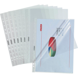 Artikelbild 1 für 100 herlitz Prospekthüllen DIN A4 transparent genarbt 0,05 mm, Artikelnummer 351753