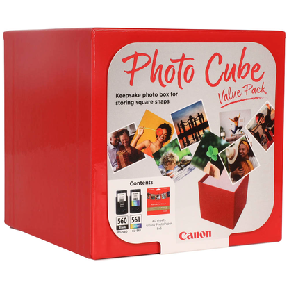 Artikelbild 3 für Canon PG-560 + CL-561 schwarz, color Druckköpfe + Fotopapier, 2er-Set, Artikelnummer 998486