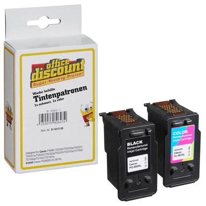 Artikelbild 23 für office discount schwarz, color Druckerpatronen kompatibel zu Canon PG560XL/CL561XL, 2er-Set, Artikelnummer 919312