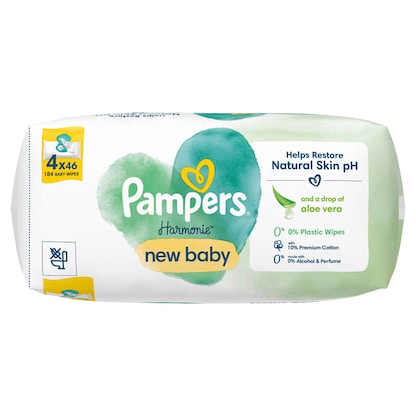 Artikelbild 2 für Pampers® Feuchttücher new baby Harmonie™ 1-lagig weiß, 184 St., Artikelnummer 273249