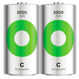 Artikelbild 1 für 2 GP Akkus ReCyko+ Baby C 3.000 mAh, Artikelnummer 255309