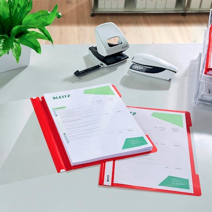 Artikelbild 11 für AKTION: LEITZ Schnellhefter 4191 Kunststoff rot DIN A4 mit Prämie nach Registrierung, Artikelnummer 315737