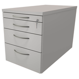 Artikelbild 1 für fm Oldenburg Rollcontainer lichtgrau 4 Auszüge 43,4 x 80,0 x 54,0 cm, Artikelnummer 137982