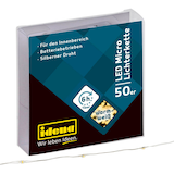 Artikelbild 1 für Idena 50er Micro LED Lichterkette silber 5,2 m, Artikelnummer 638397