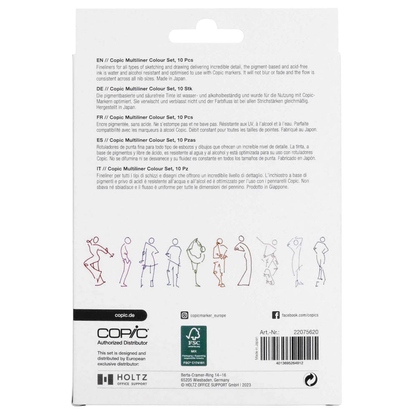 Artikelbild 6 für COPIC® Multiliner Color Fineliner farbsortiert 0,3 mm, 10 St., Artikelnummer 360939