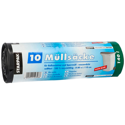Artikelbild 2 für STARPAK Müllbeutel CleanUP 140,0 l schwarz 40,0 µm, 10 St., Artikelnummer 409868