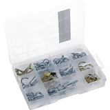 Artikelbild 1 für CONNEX Haken- und Ösen-Sortiment DP8500110 242-teilig, Artikelnummer 550337