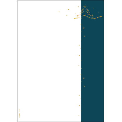 Artikelbild 18 für SIGEL Weihnachtsbriefpapier Christmas Tree petrol Motiv DIN A4 90 g/qm 100 Blatt, Artikelnummer 736841