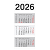 3-Monats-Wandkalender
