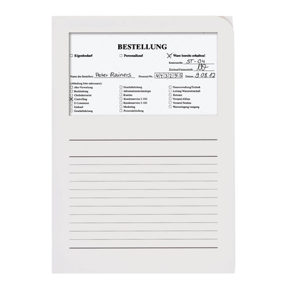 Artikelbild 2 für 100 ELCO Sichthüllen Ordo classico DIN A4 farbsortiert glatt 120 g/qm, Artikelnummer 116004