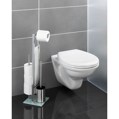 Artikelbild 2 für WENKO WC-Garnitur Rivalta silber Metall, Artikelnummer 154643